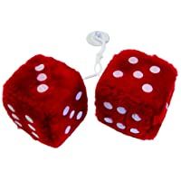 Carpoint Dados de Peluche Rojo